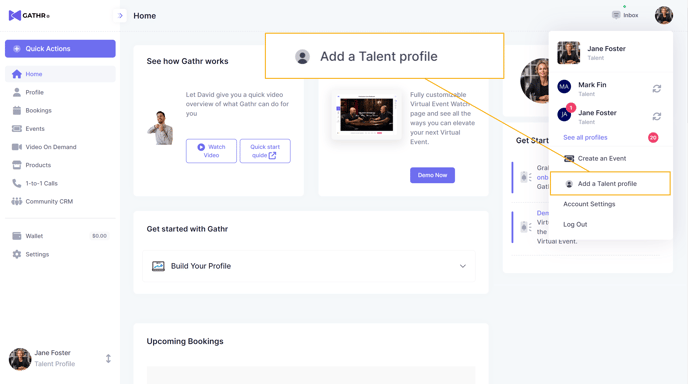 Add a Talent Profile Dashboard