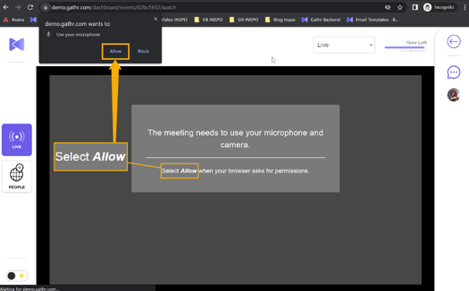 Allow Browser permissions Gathr platform-1