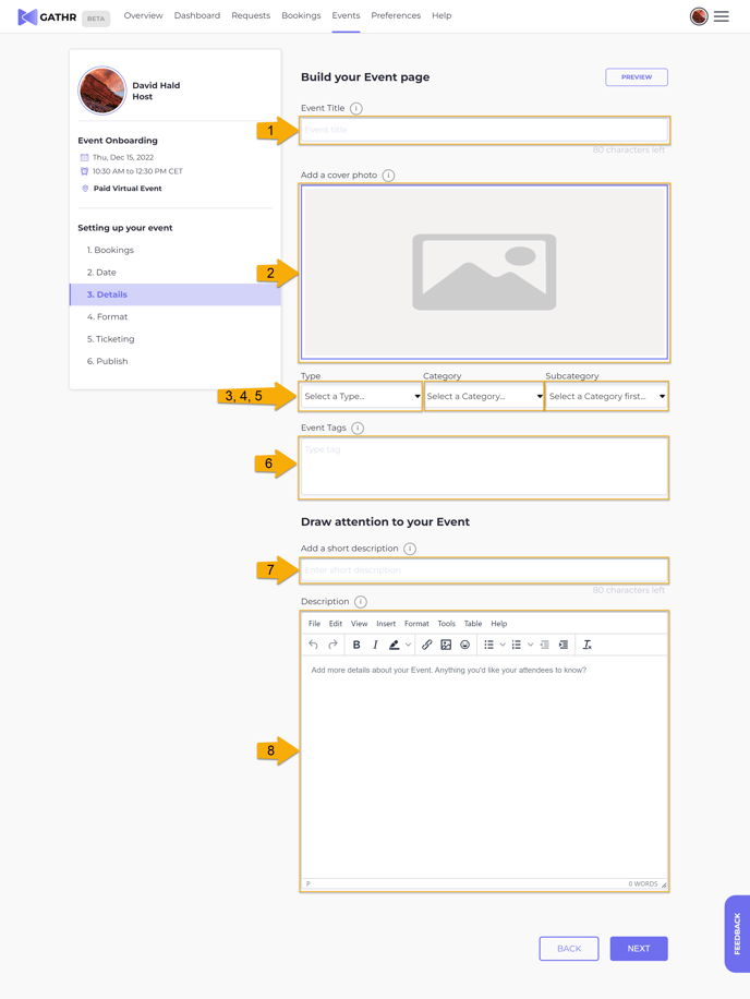 Build Your Event Page numbered Virtual