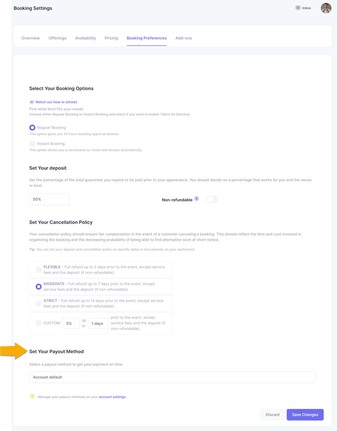 Talent Payout Method2